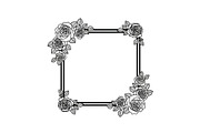 Floral Decorative Frame Vector Bundl, an Illustration by musafir_fashion (Thumbnail 15 of 51)