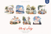 4th of July Collection, a Decorative Illustration by PeDe Designs (Thumbnail 8 of 20)