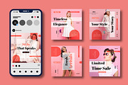 Marketing Fashion Social Media, a Social Media Template by MightyDesign (Thumbnail 2 of 8)