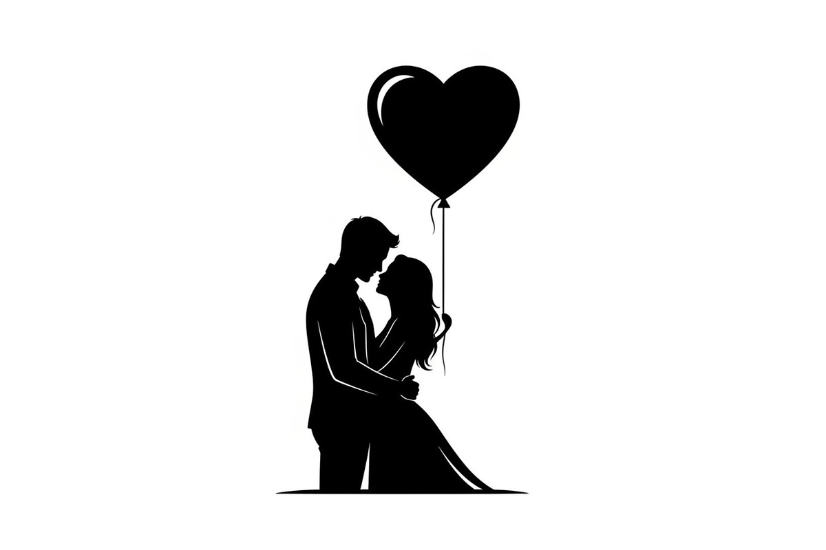 Couple Love Silhouette Bundle, an Illustration by jahid234 (Photo 9 of 48)