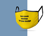 Face mask new mockup, a Mask Mockup by Radmila (Thumbnail 2 of 5)