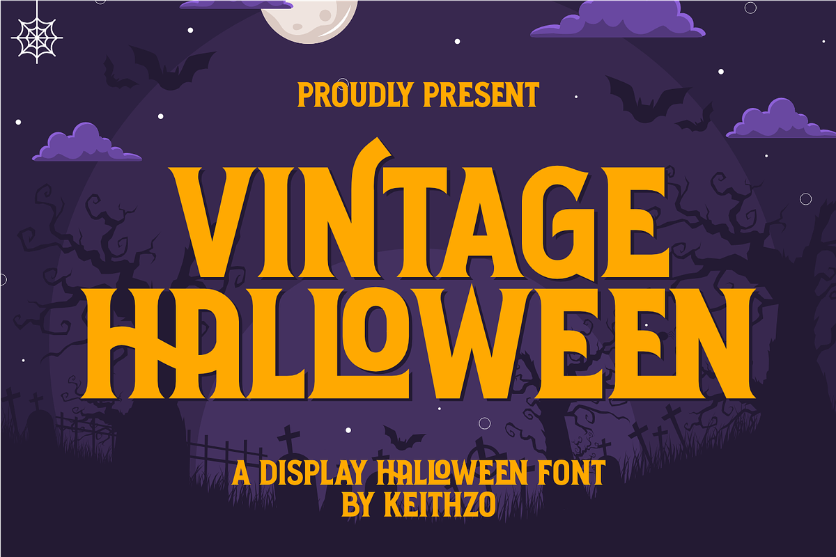 Vintage Halloween - Display Font, a Serif Font by Keithzo (Photo 1 of 7)