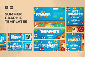 Summer Set Graphic Design V31, a Flyer Template by twinstd