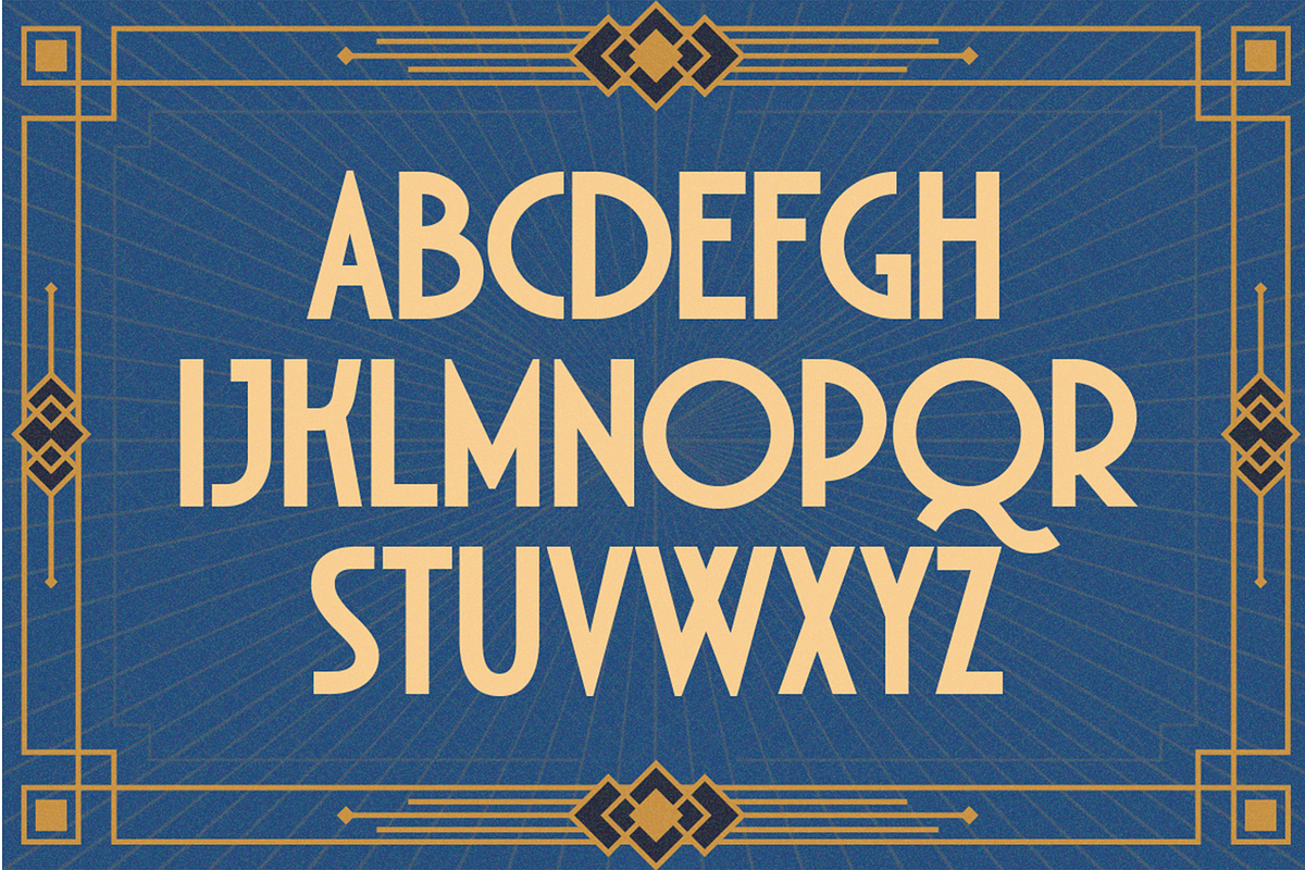 Decort - Art Deco Display Font, a Sans Serif Font by Pekotype (Photo 2 of 15)
