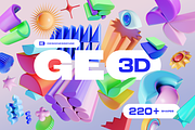 GEO/3D 220+ Colorful illustrations, an Object Graphic by assetpro.design (Thumbnail 1 of 17)