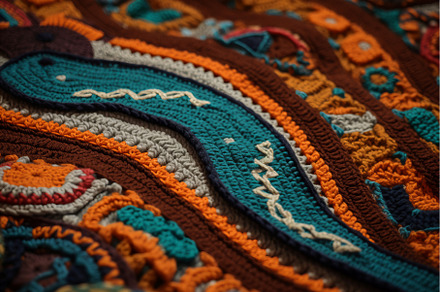 Crochet dolphin pattern. Generate AI, an Arts & Entertainment Photo by Ylivdesign