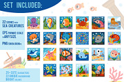 Cute Sea Characters & Scenes, an Animal Illustration by Ksenya Savva (Thumbnail 6 of 7)