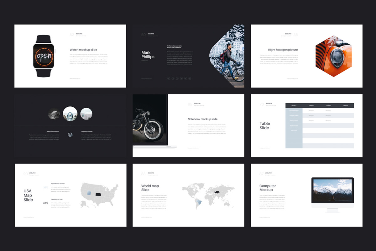 Assume Google Slides Template, a Presentation Template by Vladislav ...