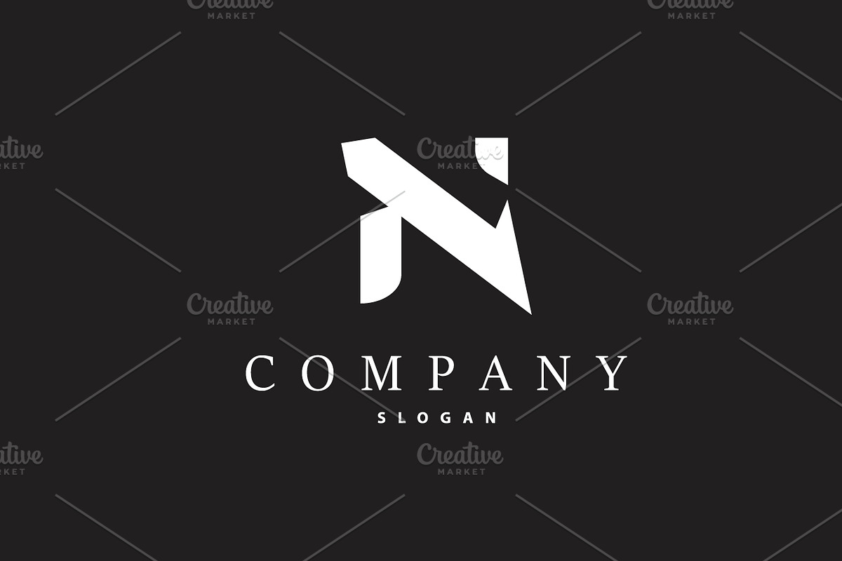 Minimal Initial N Letter Logo Modern, a Branding & Logo Template by Maylianaw28 (Photo 1 of 2)
