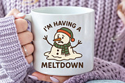 I'm Having a Meltdown, Christmas PNG, an Illustration by CraftArtStudio (Thumbnail 3 of 4)