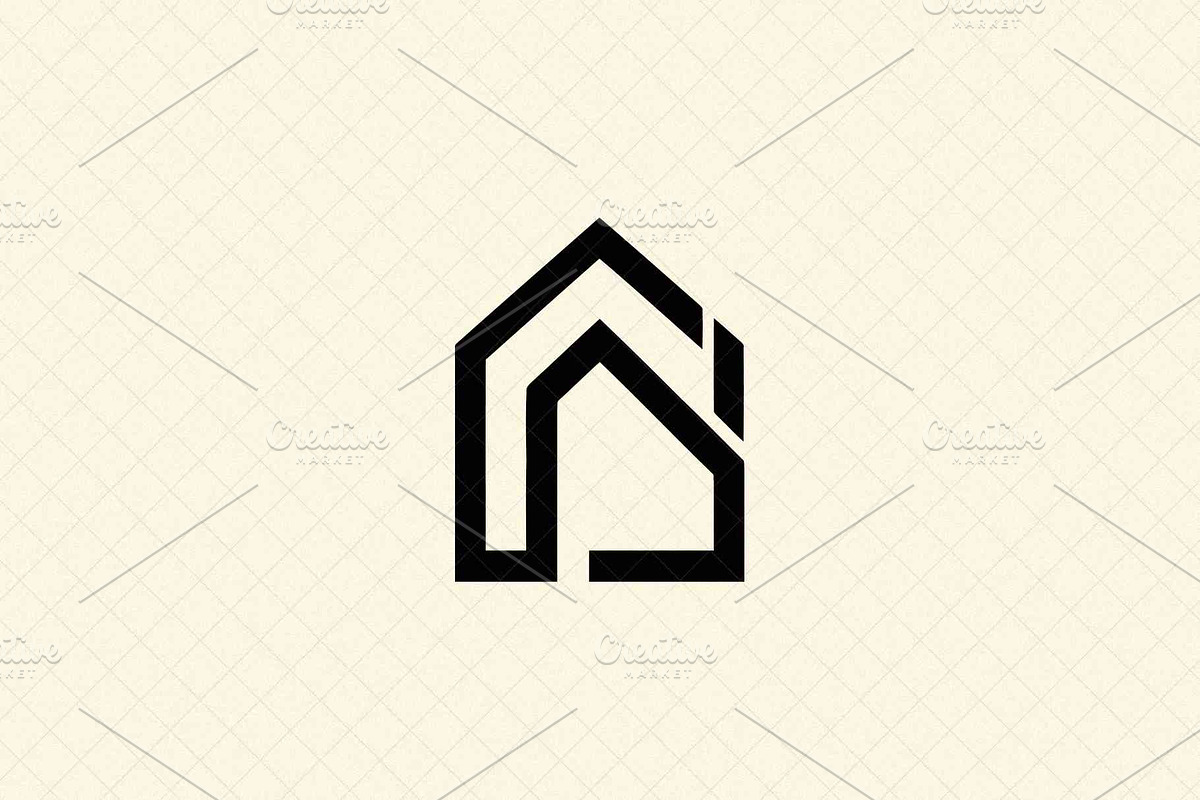 Minimalist House Emblem, an Object Illustration by Vectorium Studio (Photo 2 of 4)