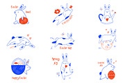 Easter Rabbits – Cute Hand Drawn Set, an Animal Illustration by danceyourlife (Thumbnail 3 of 8)