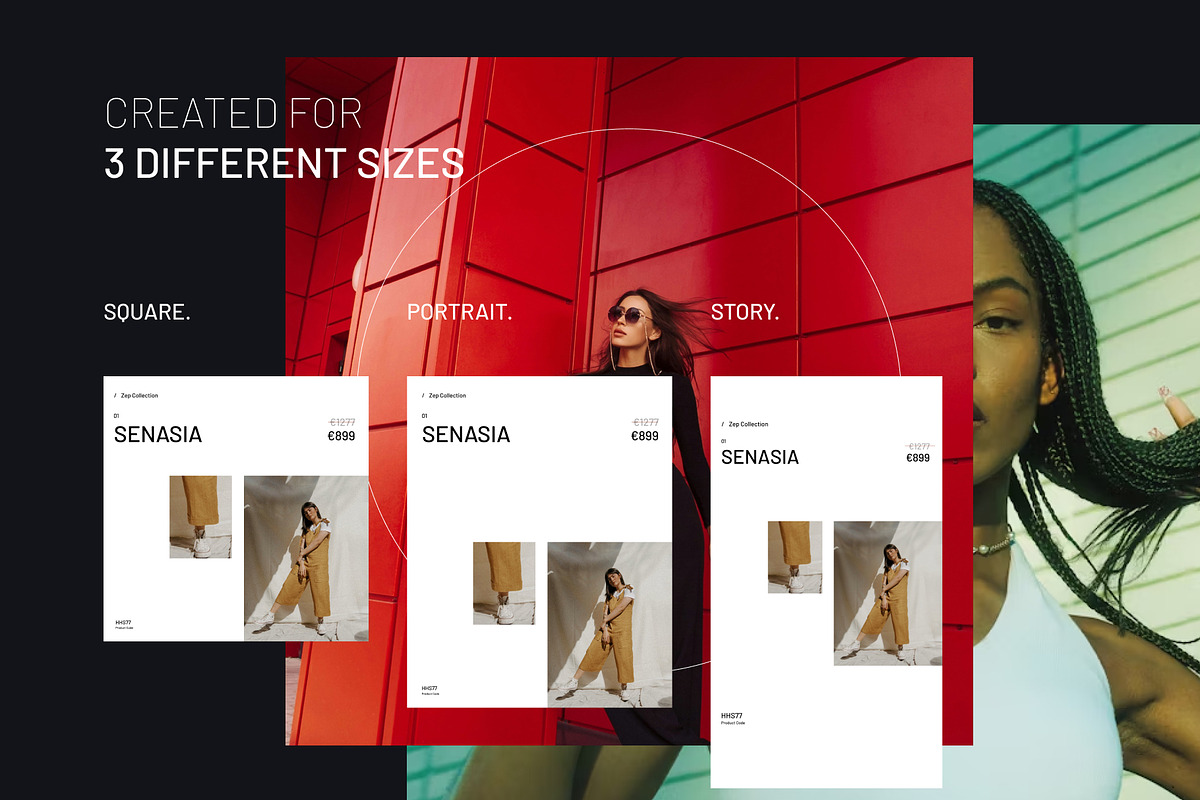 Fashion E-Commerce Post Bundle, a Social Media Template by Wolf Theory Studio (Photo 8 of 10)