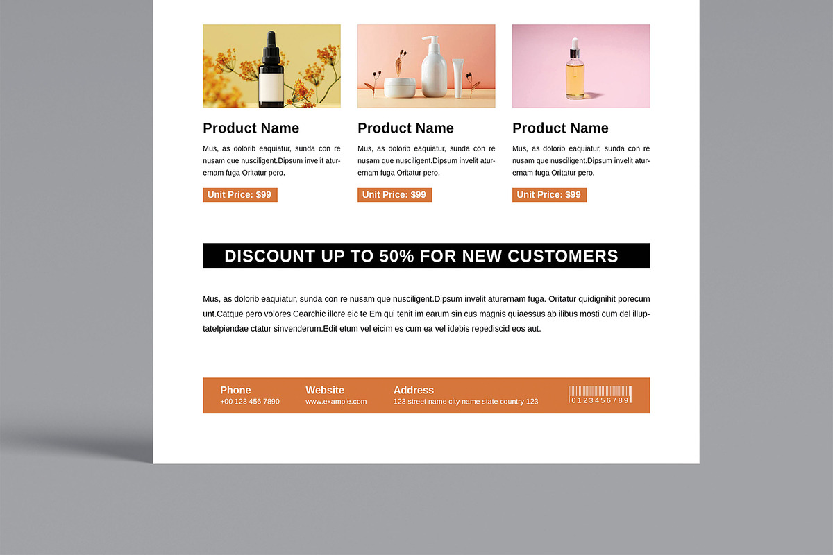 Product Sell Sheet Layout Template, a Flyer Template by MightyDesign (Photo 3 of 8)
