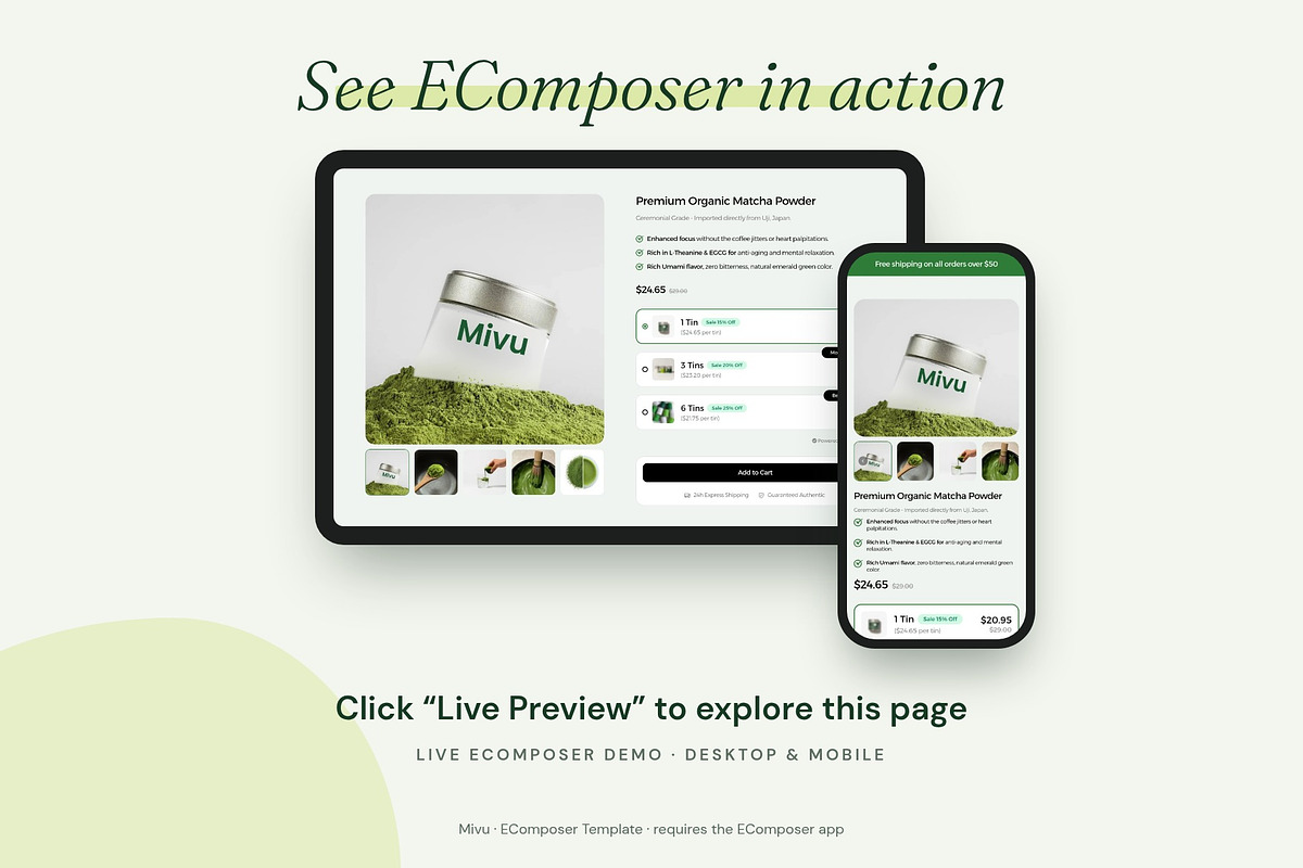 Mivu - Shopify EComposer Template, a Shopify Template by Boost Convert (Photo 7 of 11)