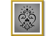 Damask graphic ornament. Floral, a Pattern Graphic by RODINA (Thumbnail 2 of 3)