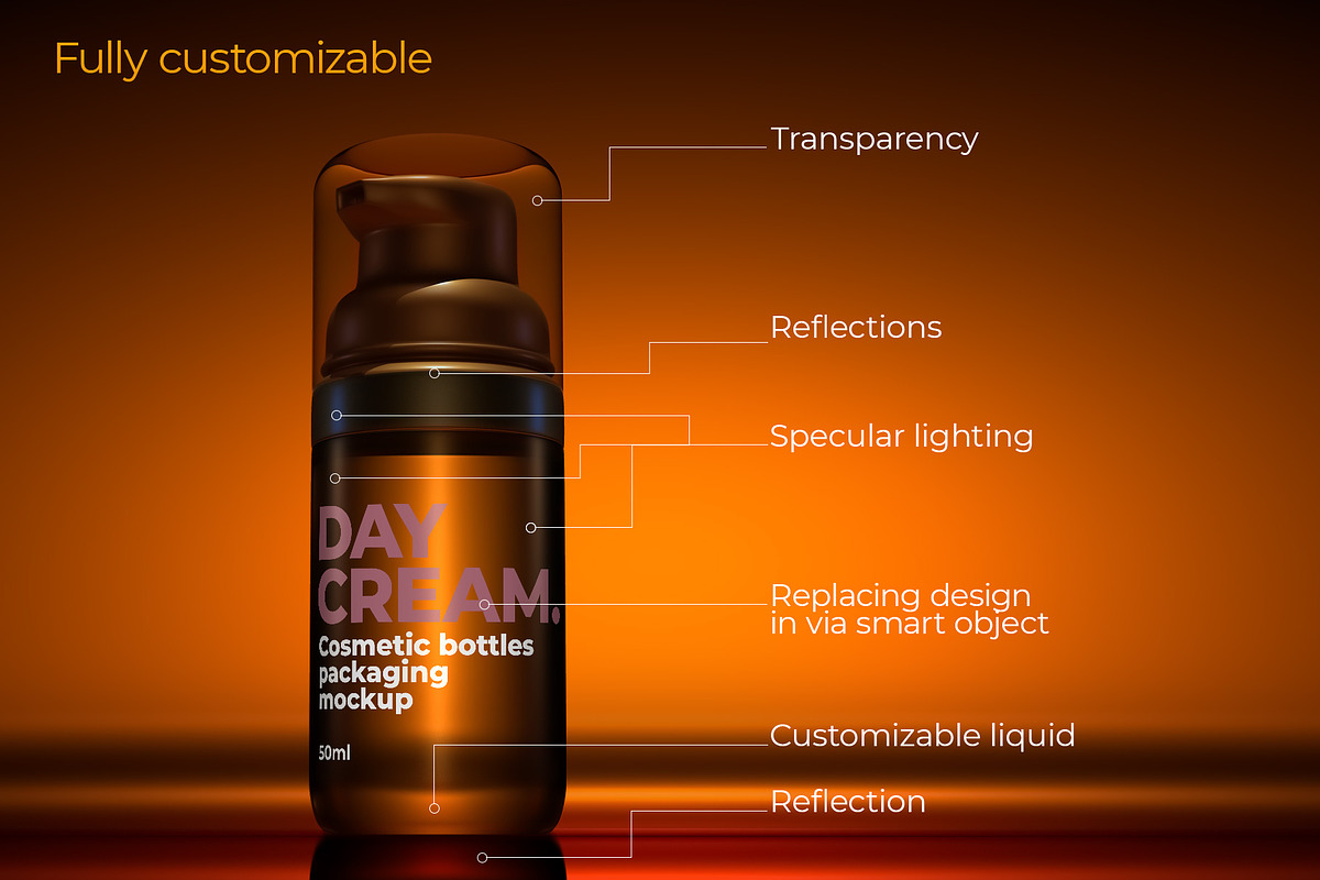 Dark Amber Cosmetics Scene Creator, a Product Mockup by Vasily Kulinich (Photo 13 of 14)