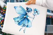 Watercolor Magical Garden Bule Fairi, an Illustration by Digital Artistic99 (Thumbnail 4 of 10)