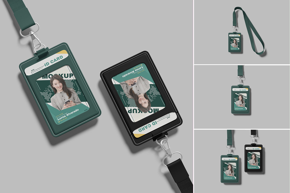 ID Card Mockup, an Advertising Mockup by Bangdastudio (Photo 1 of 5)