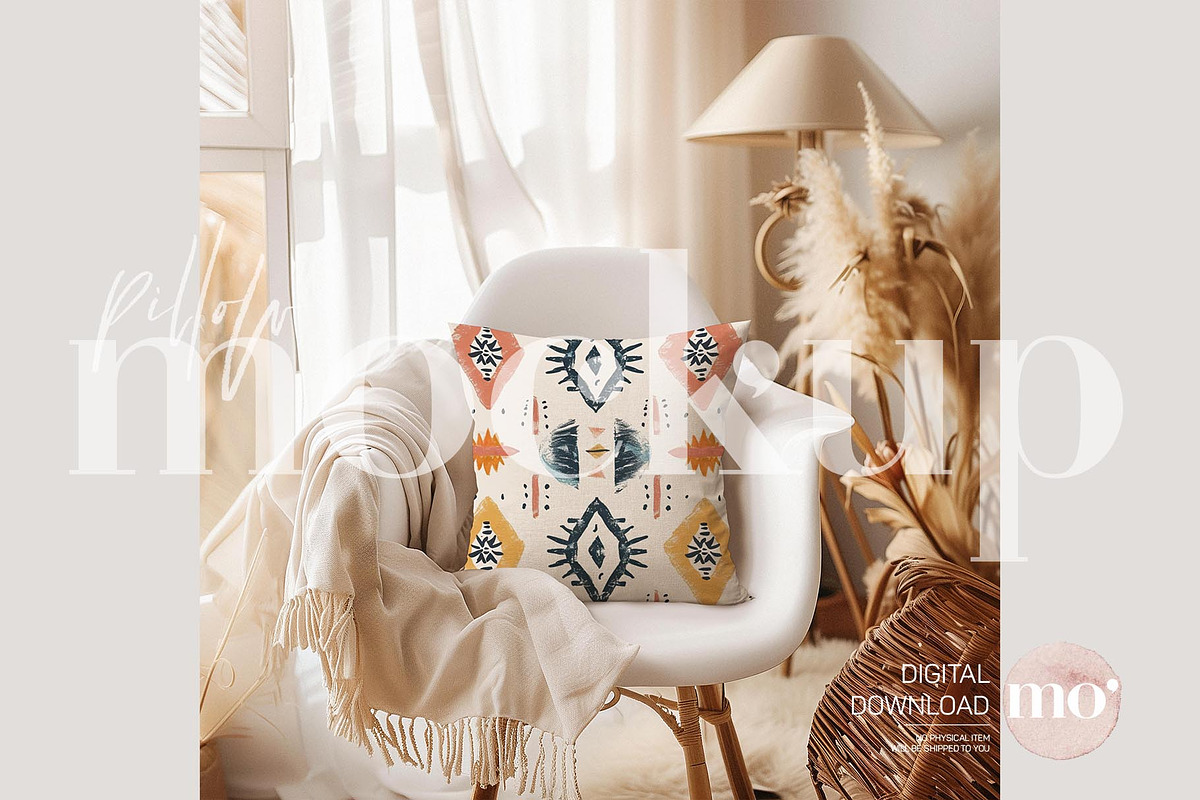 Pillow mockup, a Product Mockup by MoMockups (Photo 6 of 6)