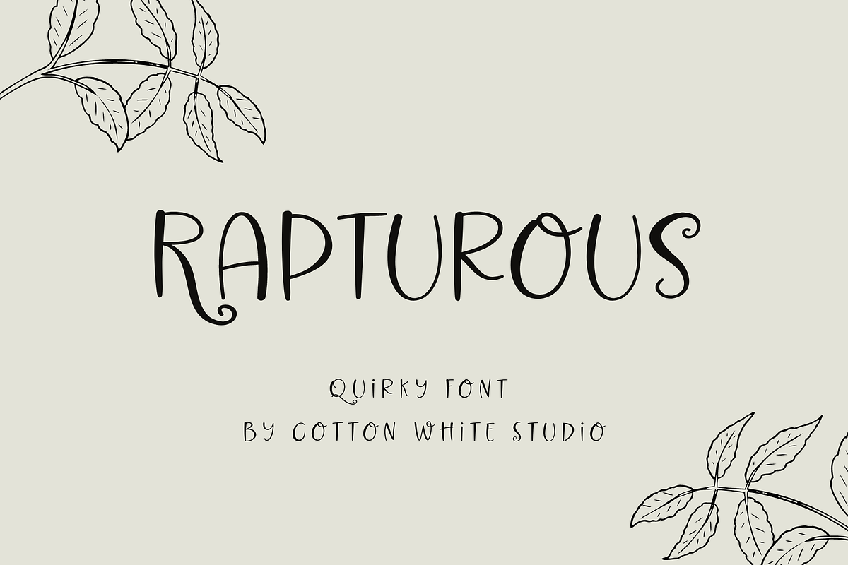 Rapturous, a Handwritten Font by Sofia Skoog (Photo 1 of 10)