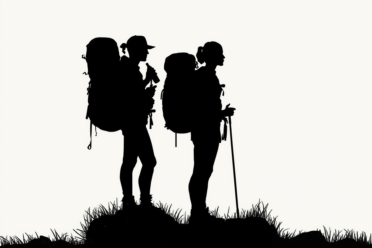 Hiker and Mountain Bundle, an Illustration by Creativeshirt (Photo 12 of 21)