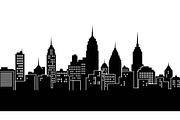 City Skyline Silhouette Bundle, an Illustration by jahid234 (Thumbnail 37 of 41)