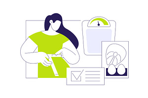 Diet results isolated cartoon vector, a Person Illustration by Visual Generation