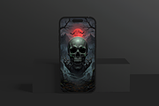 6 halloween wallpapers, a Background Graphic by Redmixx Design (Thumbnail 4 of 5)