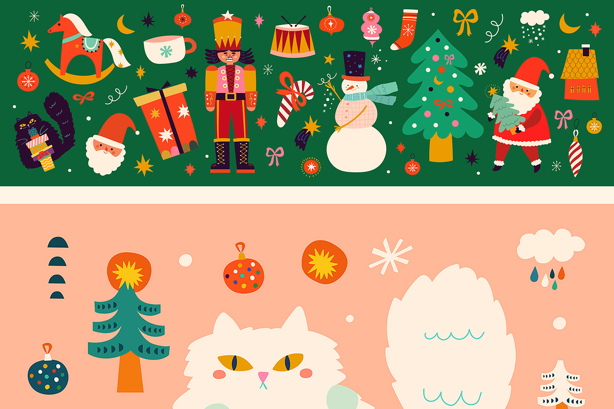 Cute Christmas collection, a Seasonal Illustration by MoleskoStudio (Photo 5 of 30)