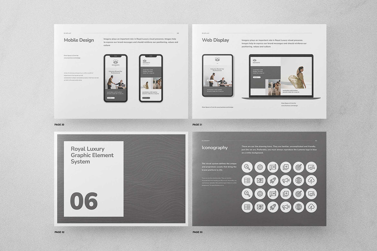 Luxury Brand Guidelines Template, a Brochure Template by Proonty (Photo 9 of 10)