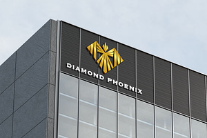 Luxury Phoenix Diamond Logo