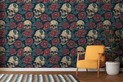 Love and Death Pattern, a Pattern Graphic by CreativeClick (Thumbnail 5 of 5)