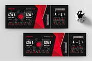 Boarding Pass Flight Ticket, a Stationery Template by ContestDesign (Thumbnail 2 of 3)