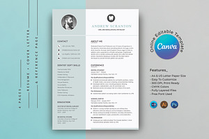 Dental Resume Canva & Word