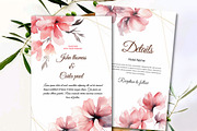 Watercolor Pink Flower Clipart, a Decorative Illustration by BrushstrokeArtGB (Thumbnail 5 of 9)