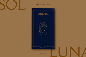 Sol Luna Wedding Invitation