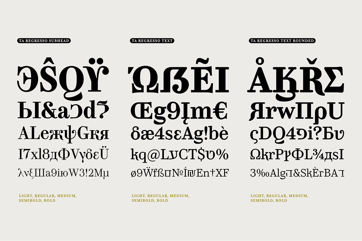 TA Regresso Display, a Serif Font by TAFT Foundry (Photo 6 of 11)