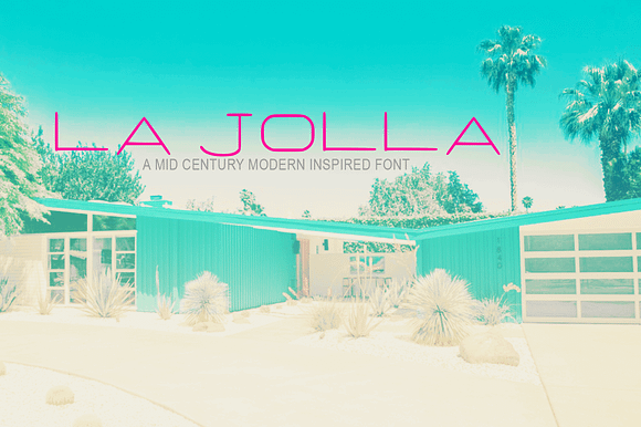 La Jolla Mid Century Inspired Font