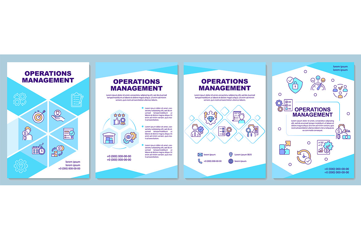 Operations management brochure, a Brochure Template by IMG Visuals