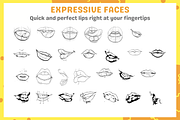 Procreate Portrait Stamps, a Brush Add-On by nikiartcorner (Thumbnail 3 of 10)
