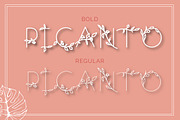 PICANTO Floral Font ( ALL CAPS ), a Font by Digital Hustler (Thumbnail 5 of 9)
