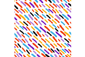 Colorful line doodle seamless, a Texture Illustration by Nenahliadava Design