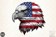 Eagle Patriotic USA Flag 4th of July, an Illustration by Libby Wishes (Thumbnail 1 of 4)