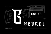 VB Sortina - Futuristic Display Font, a Sans Serif Font by VALIANTBROTHA (Thumbnail 6 of 11)