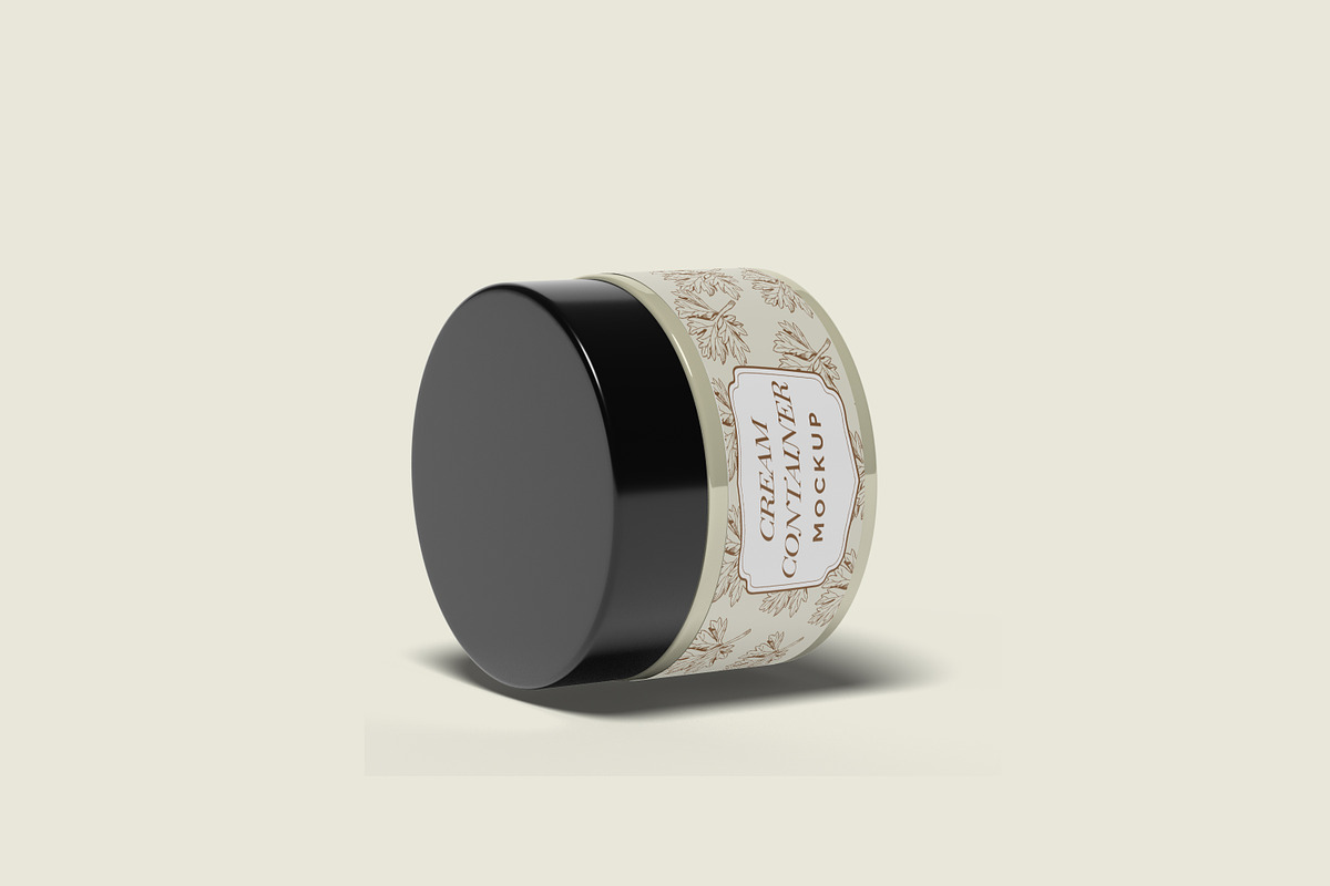 Cream Container Mockup, a Packaging Mockup by ulfatunnazira (Photo 4 of 9)