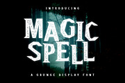 Magic Spell - Magical Grunge Display, a Font by AndrewPixel (Thumbnail 1 of 9)