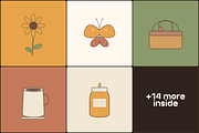 Picnic-groovy warm typeface, a Handwritten Font by Lettra Studio (Thumbnail 7 of 21)