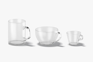 10 Glass Mug 3D Model