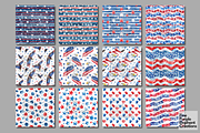 4th of July Watercolor Independence, a Pattern Graphic by Fine Purple Elephant (Thumbnail 5 of 5)